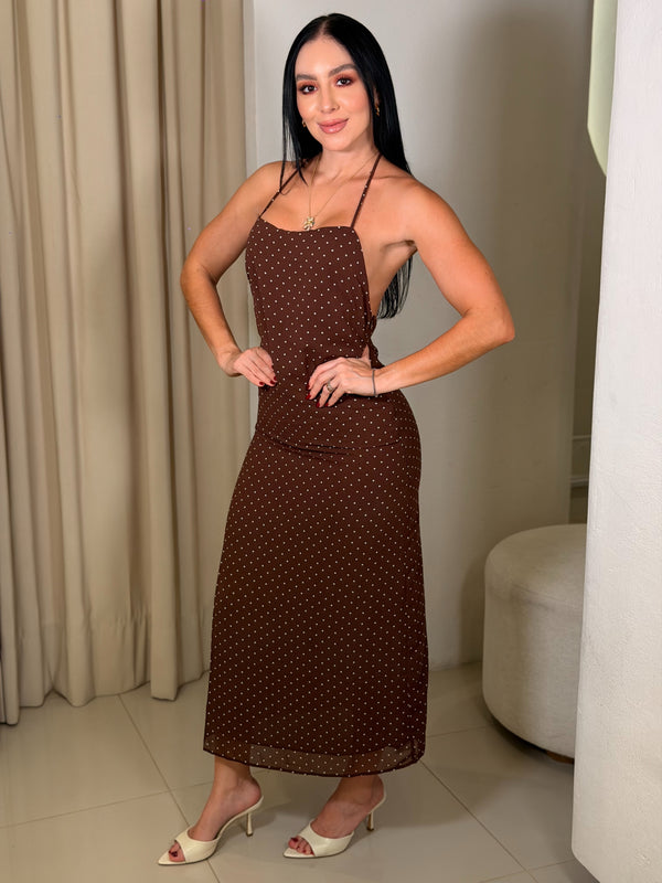 Dress Chocolat Polka Dots